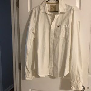 HOLLISTER - off white button down long sleeve